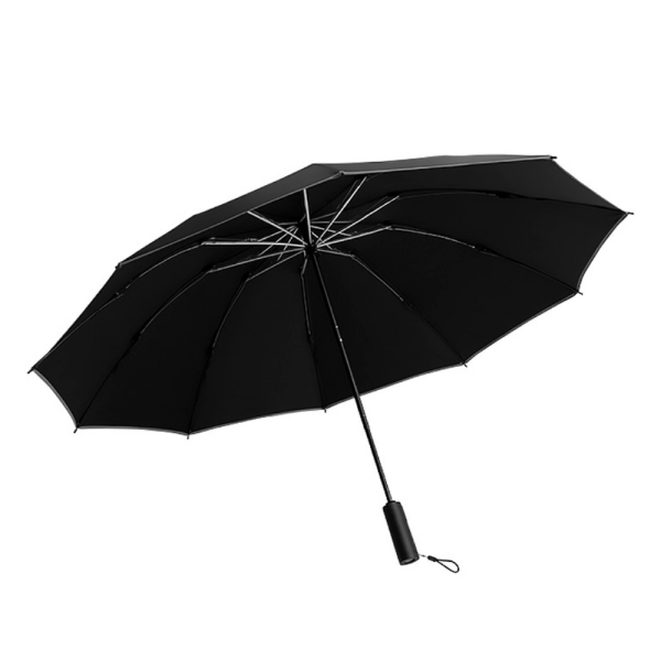 Зонт Xiaomi KongGu Reverse Ten Bone Automatic Lighting Umbrella с фонариком Черный